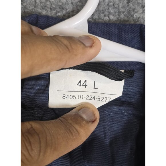 Vintage US Air Force USAF Service Dress Coat Mens 44L Blue Wool Uniform 90s - Picture 7 of 16